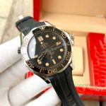 Omega Seamaster No Time To Die Watch SS Black Rubber Strap